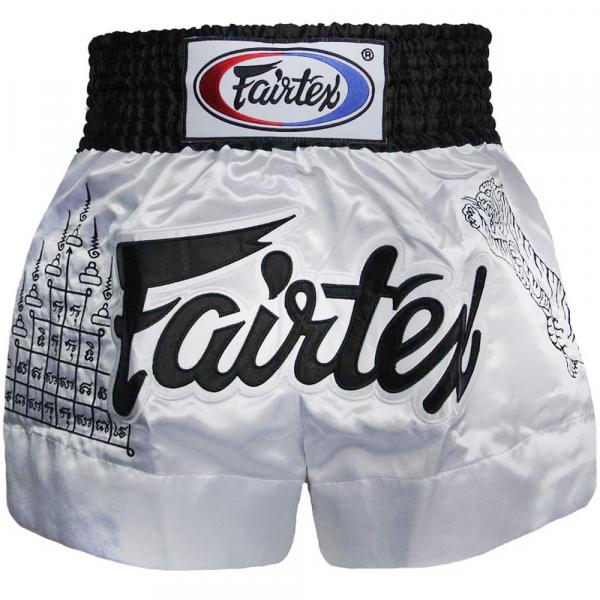 Fairtex Muay Thai Shorts weiß BS0637